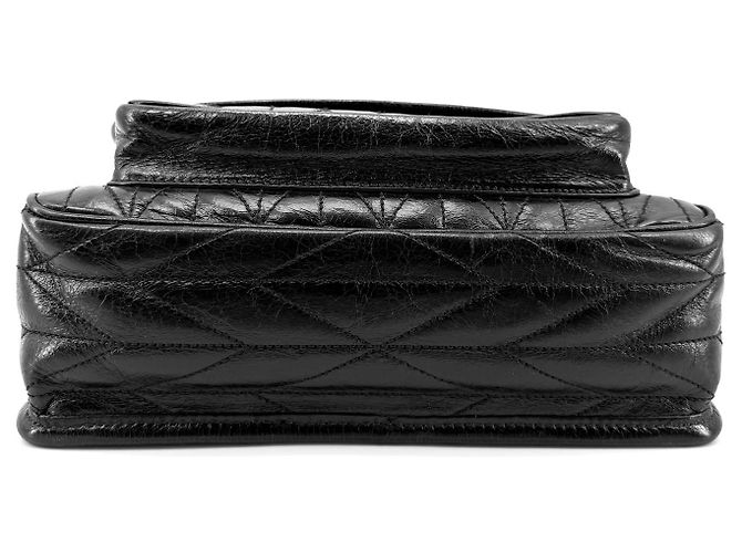 Miu Miu Borsa a tracolla con catena matelassé Vitello Shine Nero - vista 7