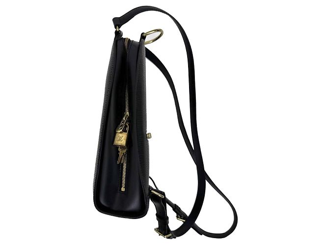 Louis Vuitton Epi Mabilon Leder-Rucksack Schwarz - Ansicht 9