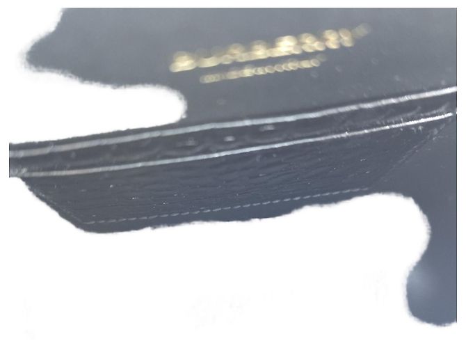 Burberry Mini TB Bag Umhängetasche aus Krokoprägeleder mit Kette Schwarz - Ansicht 20