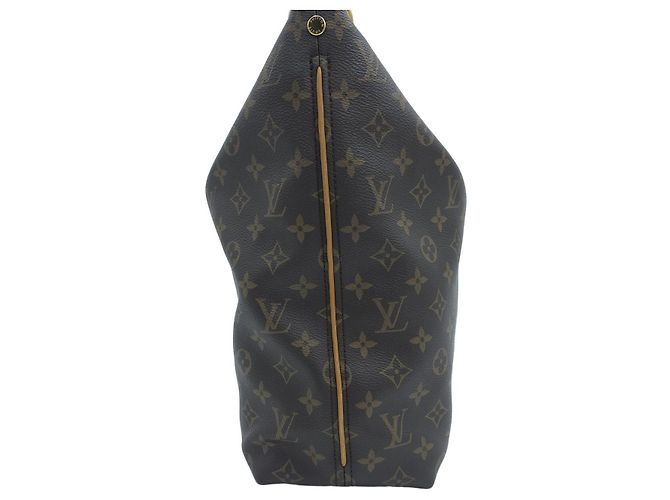 Louis Vuitton Borsa a tracolla Hobo Sully MM Monogram Canvas Marrone - vista 12