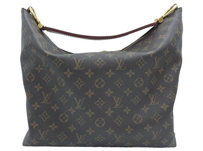 Louis Vuitton Borsa a tracolla Hobo Sully MM Monogram Canvas Marrone - vista 4