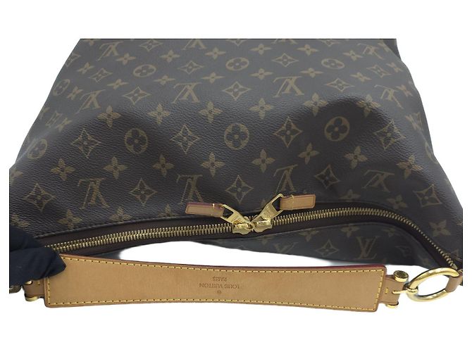 Louis Vuitton Borsa a tracolla Hobo Sully MM Monogram Canvas Marrone - vista 8
