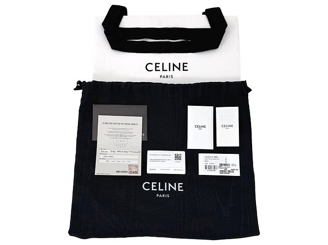 Céline Sac à épaule Josephine en cuir de veau verni Thin Black Noir - vue 13