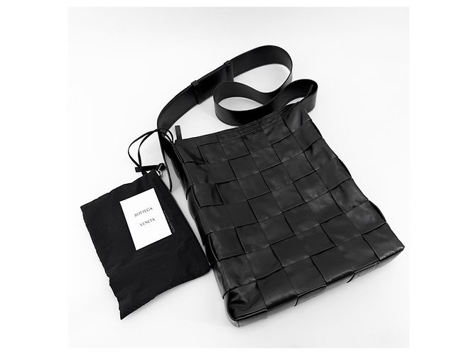 Bottega Veneta Borsa a tracolla Maxi Cassette Messenger Nero - vista 2