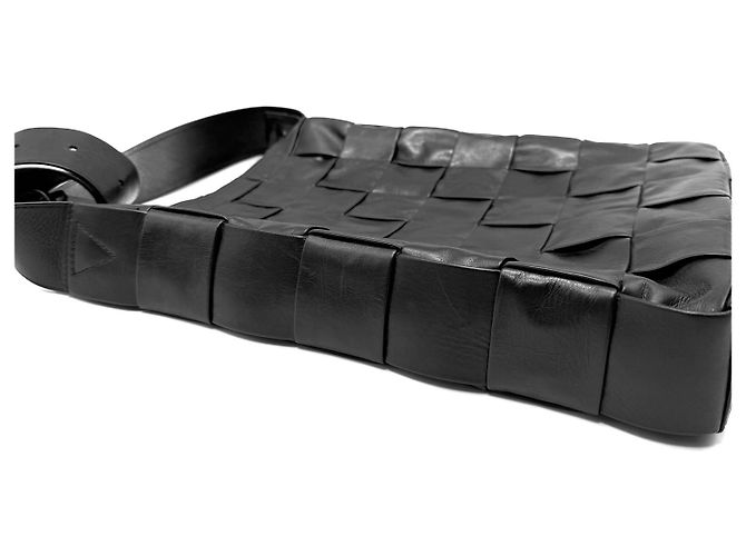 Bottega Veneta Borsa a tracolla Maxi Cassette Messenger Nero - vista 5