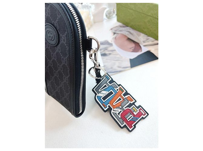Gucci Borsa crossbody mini GG Supreme unisex Nero - vista 17