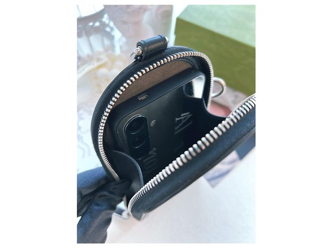 Gucci Borsa crossbody mini GG Supreme unisex Nero - vista 20