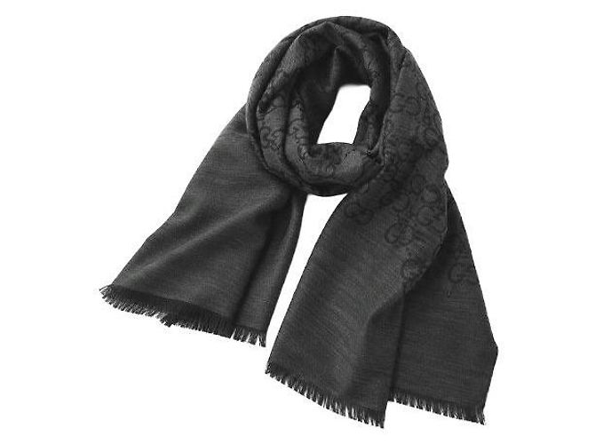 Gucci Sciarpa in lana e seta Charcoal Marrone - vista 2