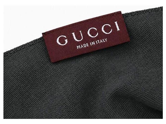 Gucci Sciarpa in lana e seta Charcoal Marrone - vista 3