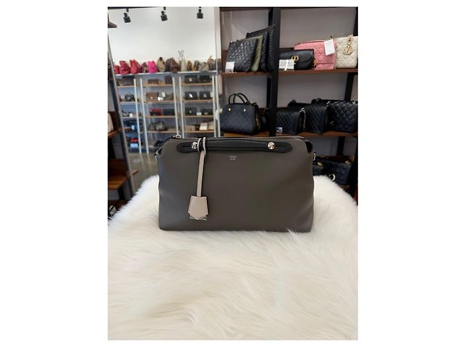 Fendi By The Way Tote Bag Grau Large Braun - Ansicht 5