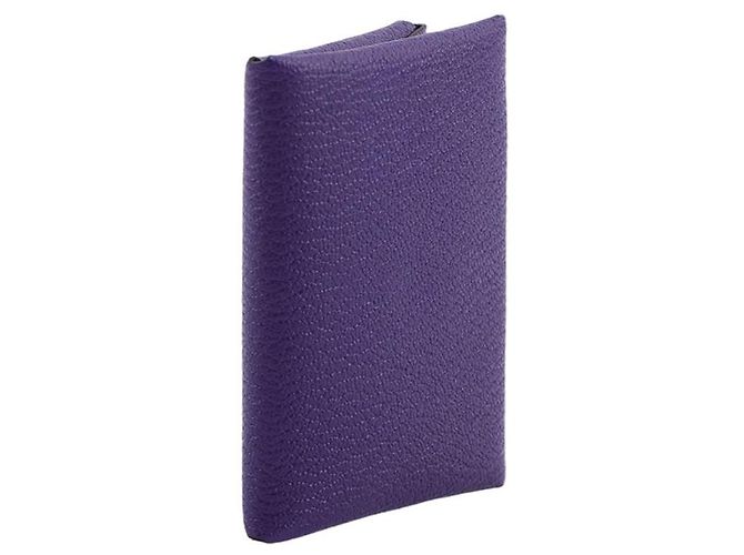Hermès Tarjetero compacto Calvi Duo Púrpura - vista 7