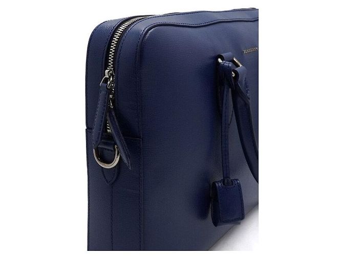 Burberry Borsetta in pelle blu - vista 10