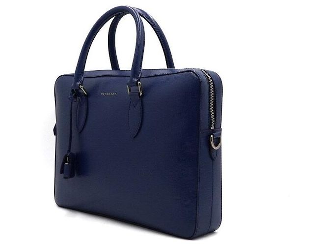 Burberry Borsetta in pelle blu - vista 2