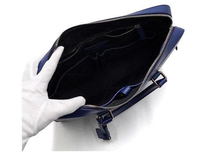 Burberry Borsetta in pelle blu - vista 5