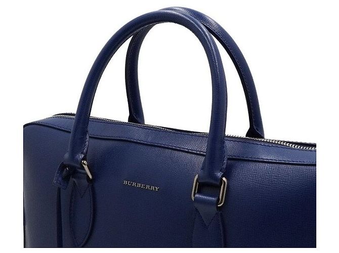 Burberry Borsetta in pelle blu - vista 9