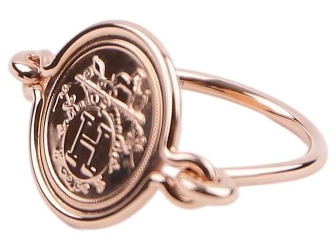 Ring Hermès Anello Ex-Libris Rosa - vista 6