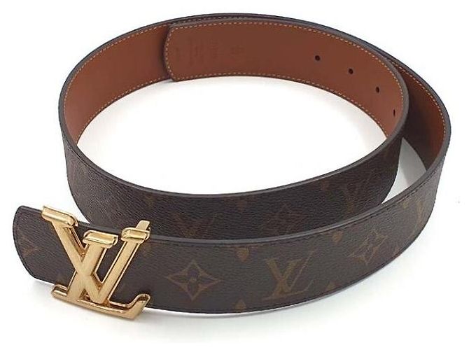Louis Vuitton Cintura reversibile Monogram D'oro - vista 3