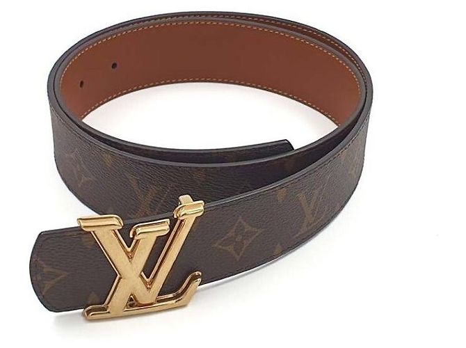 Louis Vuitton Cintura reversibile Monogram D'oro - vista 5