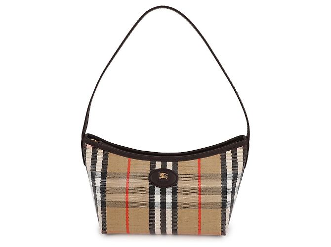 Burberry Borsa a spalla Mini Highland Marrone - vista 3