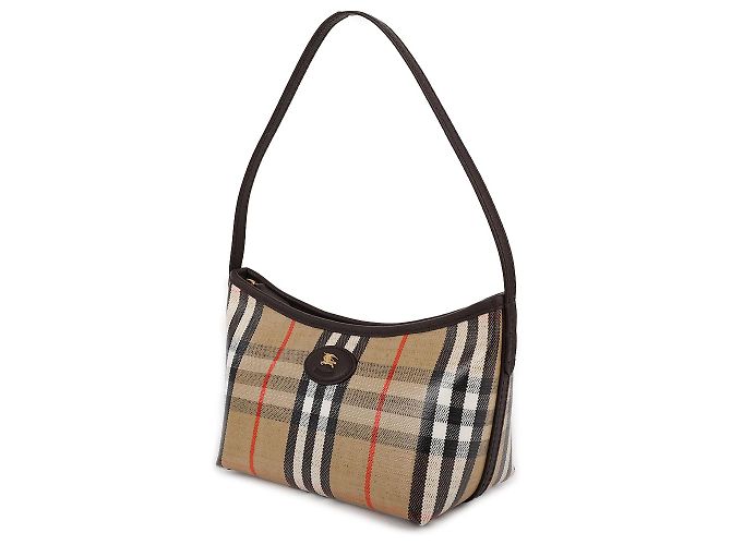 Burberry Borsa a spalla Mini Highland Marrone - vista 4