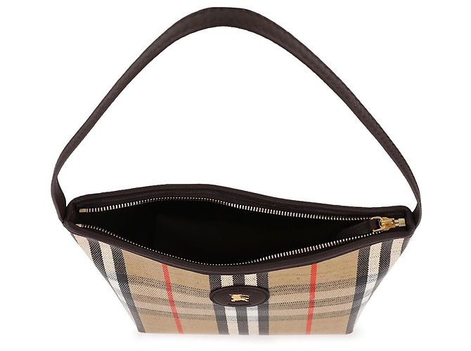 Burberry Borsa a spalla Mini Highland Marrone - vista 6