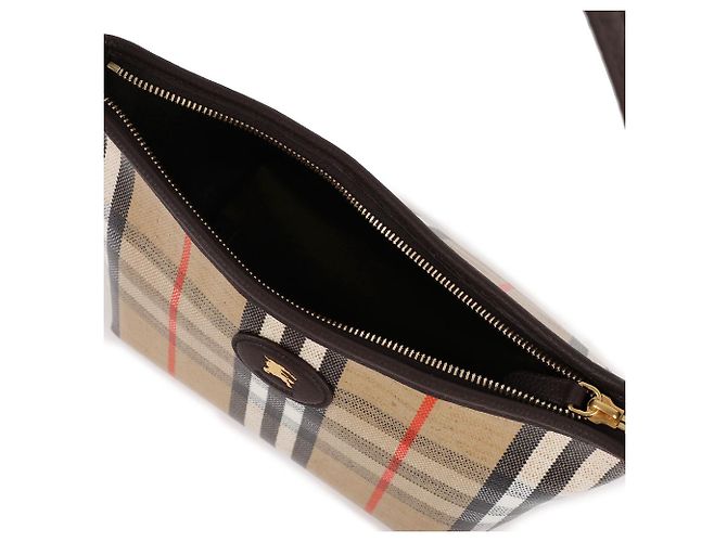 Burberry Borsa a spalla Mini Highland Marrone - vista 7