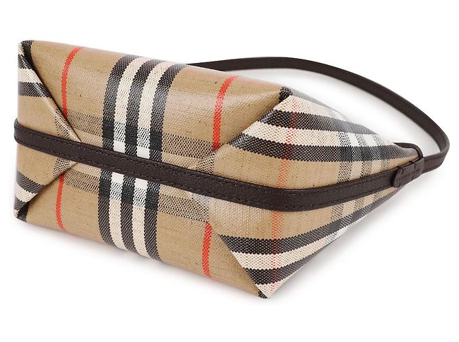 Burberry Borsa a spalla Mini Highland Marrone - vista 8