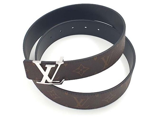Louis Vuitton Cinturón reversible Initials Monogram Plata - vista 2