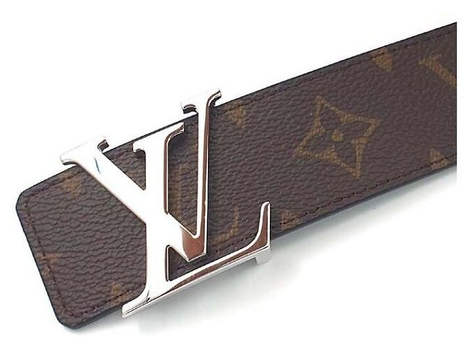 Louis Vuitton Cinturón reversible Initials Monogram Plata - vista 3