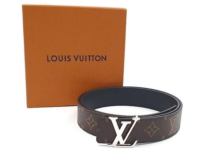 Louis Vuitton Cinturón reversible Initials Monogram Plata - vista 4