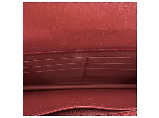 Chanel Mini borsa a tracolla WOC Trendy CC in pelle d'agnello chevron Rosso - vista 9