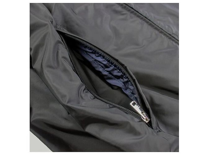 Prada Wendbare Nylon-Jacke mit Reißverschluss Blau - Ansicht 9