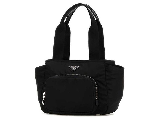 Borsa Tote Prada in Re-Nylon Nero - vista 4