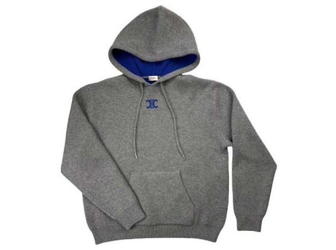 Céline Kapuzenpullover aus Kaschmir Blau - Ansicht 3