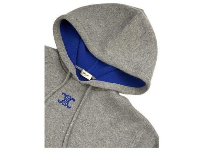 Céline Kapuzenpullover aus Kaschmir Blau - Ansicht 5
