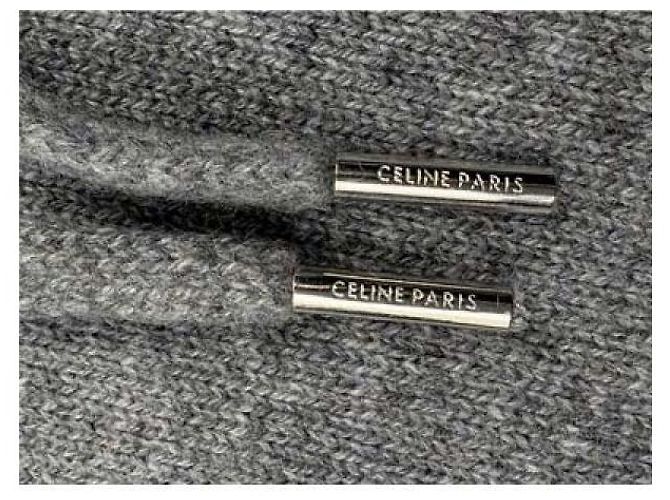 Céline Kapuzenpullover aus Kaschmir Blau - Ansicht 9