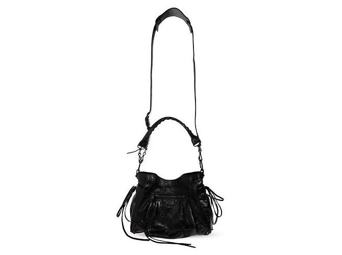 Balenciaga Le City Bucket Bag Small Decorazione in Ottone Nero - vista 3