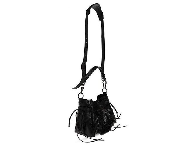 Balenciaga Le City Bucket Bag Small Decorazione in Ottone Nero - vista 5