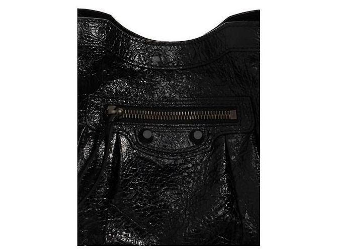 Balenciaga Le City Bucket Bag Small Decorazione in Ottone Nero - vista 7