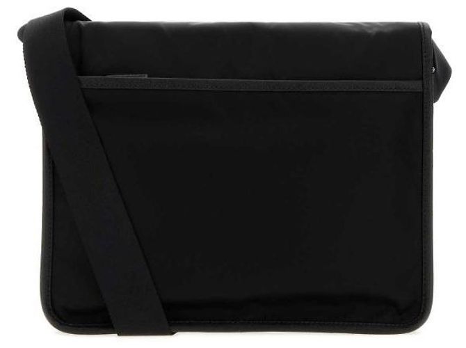 Prada Borsa a tracolla in pelle Saffiano e nylon Nero - vista 5