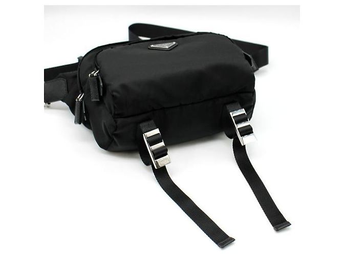 Prada Borsa a tracolla in nylon e pelle - vista 6