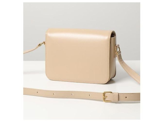 Céline Borsa Teen Triomphe in vitello lucido Marrone - vista 4