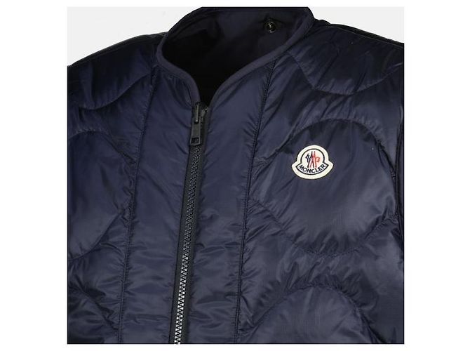 Moncler Roquille Reversible Down Shirt Jacket Blau - Ansicht 11