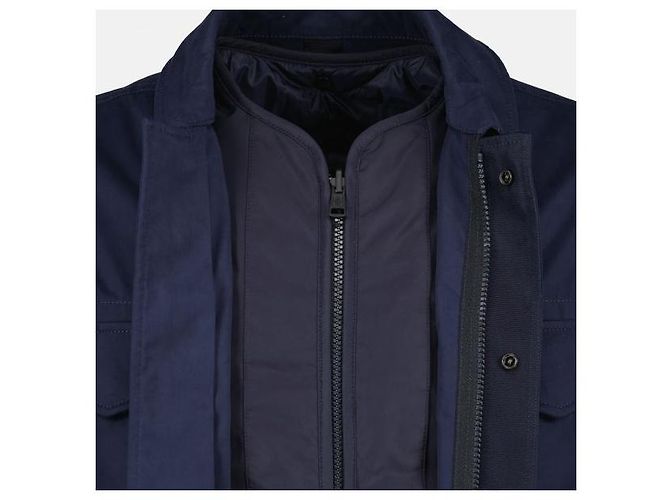 Moncler Roquille Reversible Down Shirt Jacket Blau - Ansicht 5