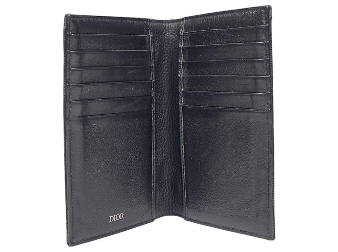Dior Oblique Vertical Long Card Holder Black - view 6