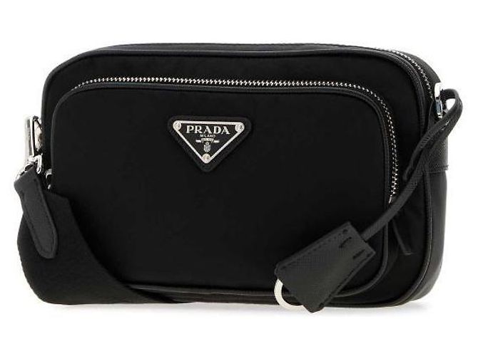 Prada Re-Nylon Mini Schultertasche Schwarz - Ansicht 4