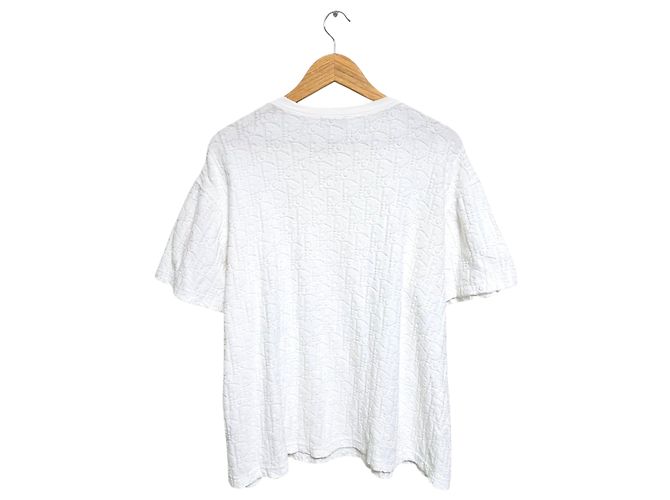 Dior Oblique Terry T-Shirt mit kurzen Ärmeln Weiß - Ansicht 2