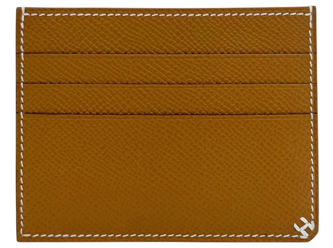 Tarjetero Hermès Celie de piel marrón Castaño - vista 8