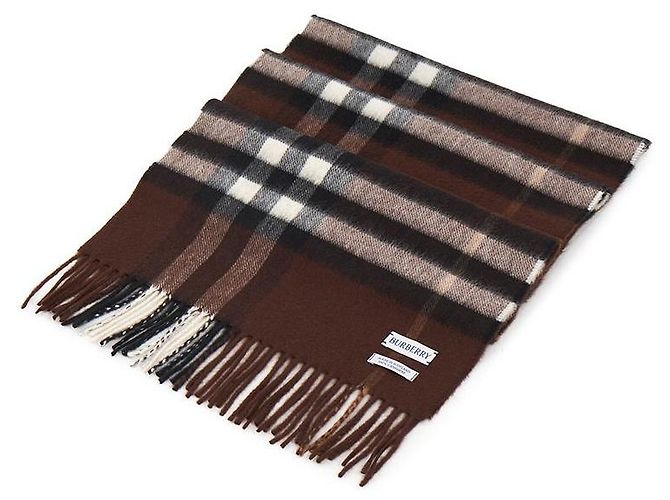Burberry Sciarpa in cashmere a quadri Nero - vista 3
