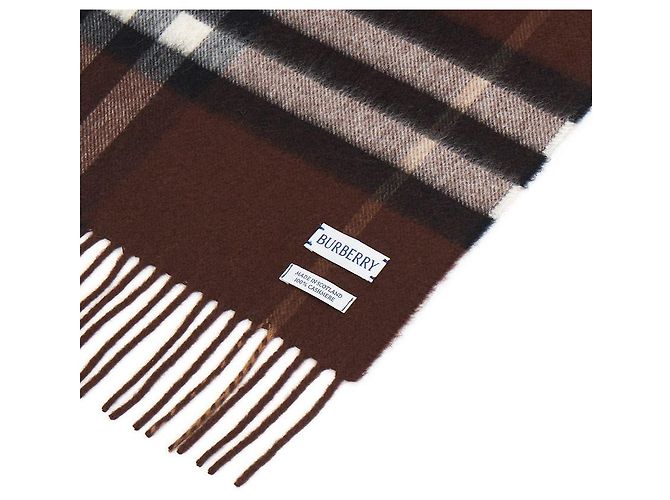 Burberry Sciarpa in cashmere a quadri Nero - vista 6